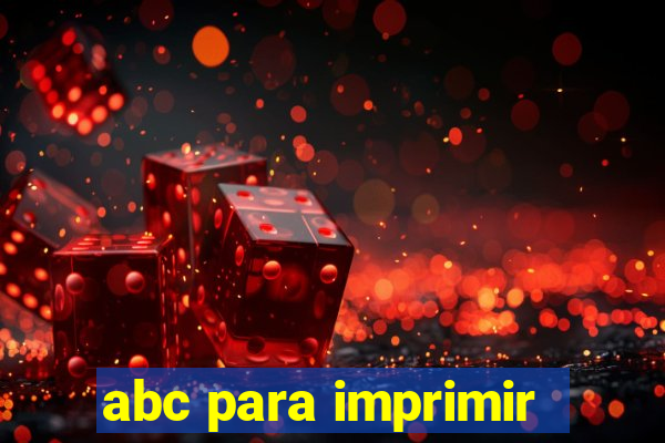 abc para imprimir